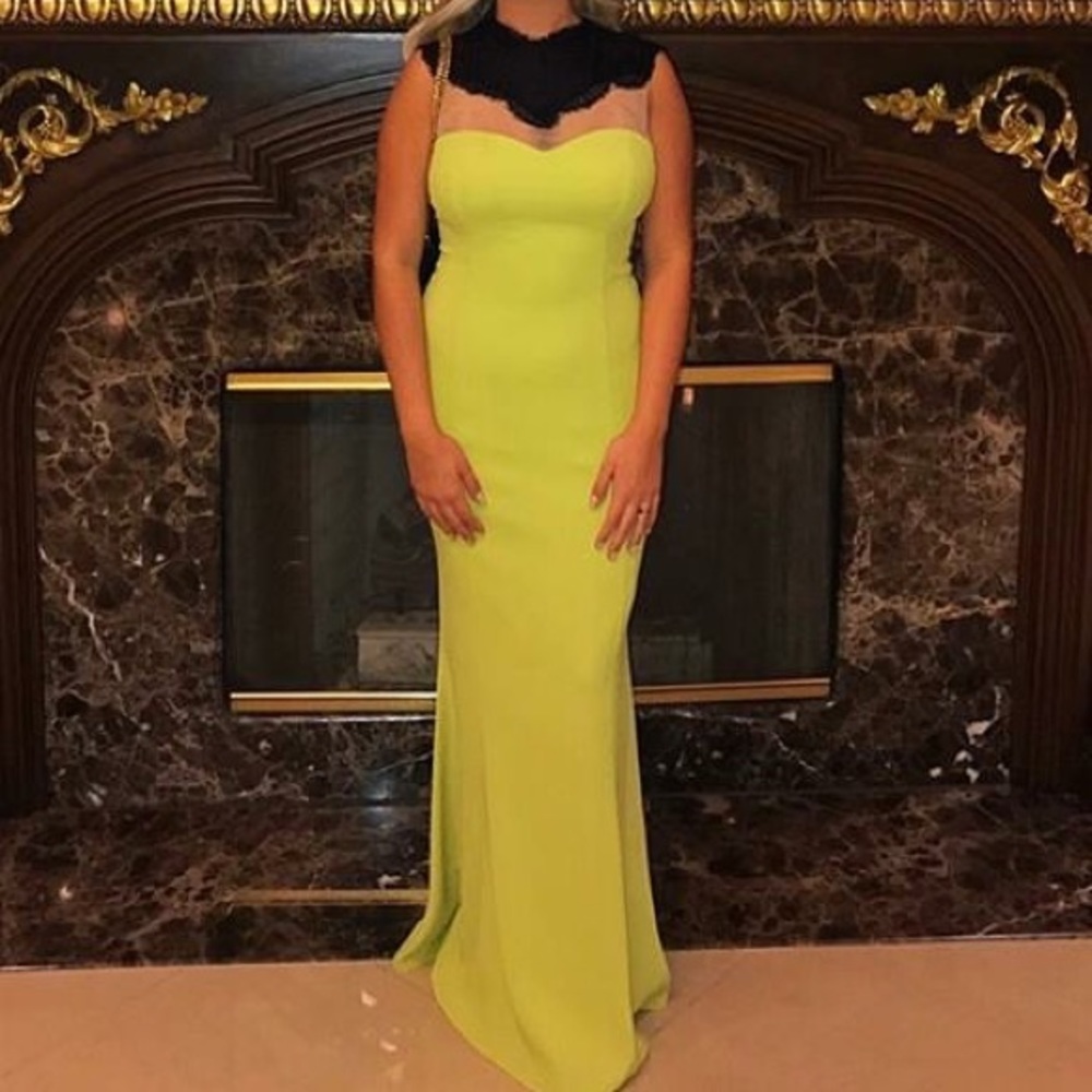 Yellow maxi dress